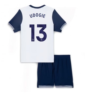 Tottenham Hotspur Destiny Udogie #13 Primera Equipación Niños 2024-25 Manga Corta (+ Pantalones cortos)